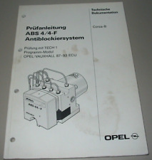 Werkstatthandbuch Opel Corsa B ABS 4/4-F Antiblockiersystem Buch Stand 10/1993