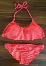 Damen Bikini Set , Gr.42 (Etikett fehlt),Neon Coral.