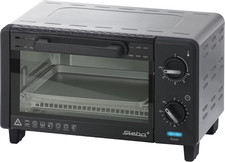 Steba KB 11 Minibackofen Edelstahl 1000 Watt 9 Liter 15-Minuten-Timer 2 Ebenen