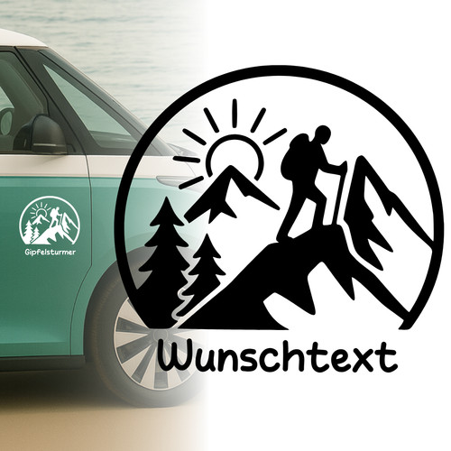 Auto aufkleber berge - auto,