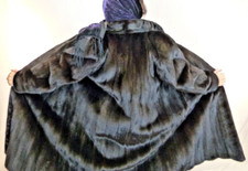 DARK MINK NERZ MANTEL ECHT