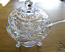 Schönes altes Bowle Service 2 Gläser und Schöpfkelle geschliffen