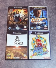  Nintendo GameCube Spielesammlung   4 Spiele Set LotR,007, Mario Sunshine  Dakar