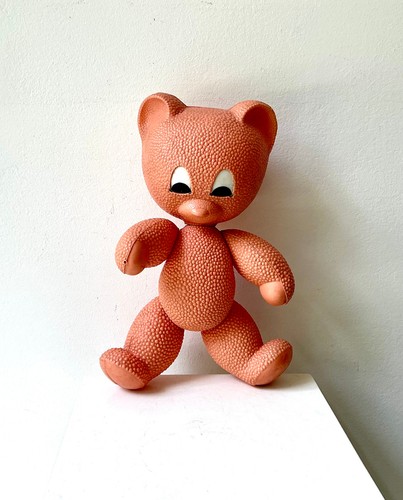 Rosa ddr plastik teddybär - ddr,