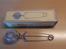 Edelstahl Teeei Teezange Gewürzzange Gewürzei Teesieb Tee Sieb NEU OVP