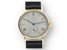 Original Nomos Glashütte Herren Uhr Ludwig Siemens Edition in 750 Gelbgold 2010