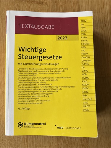 Wichtige steuergesetze 2023 - wichtige,