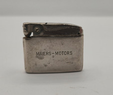 🔥Antikes Simson Benzinfeuerzeug – Werbe-Feuerzeug „MAIERS-MOTORS“ | 1950er/60er