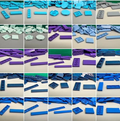 Lego glatte fliese blau lila - glatte,
