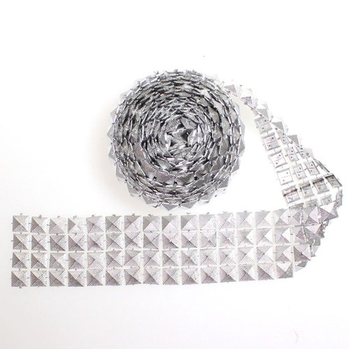Strassband 3cm silber - 1,8m,