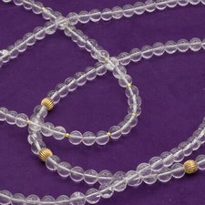 Kette Bergkristall Edelstein Perlen Bergkristallkette 10 mm 8 mm Magnetverschlus