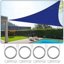 Sonnensegel WASSERDICHT Sonnenschutz Windschutz 98% UV-Schutz Rechteck Dreieck