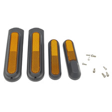 Xiaomi 4 Pro (1. Gen) Reflektor Abdeckung Set Hinterrad Vorderrad Orange/Schwarz