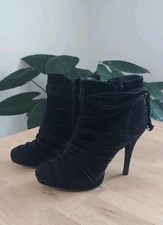 Stiefeletten High Heels Gr. 41 Plateau, schwarz, stylisch und superbequem