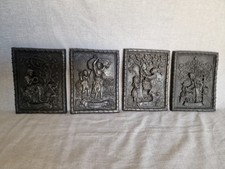 4 x Wandrelief,. Frühling Sommer Herbst und Winter