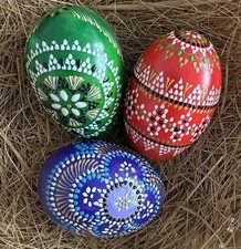 3 Stück sorbische Ostereier -