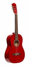 Stagg SCL50-RED 4/4 klassische Gitarre mit Lindendecke, rot