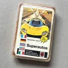 Quartett FX Schmid Superautos Nr. 53222 Vintage Kartenspiel 6b fehlt