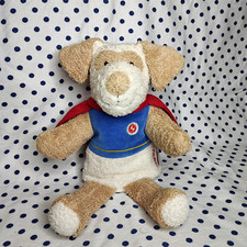 Käthe Kruse Hund Henry Handpuppe ca.33 cm, Plüschtier, Handspielpuppe mit Umhang