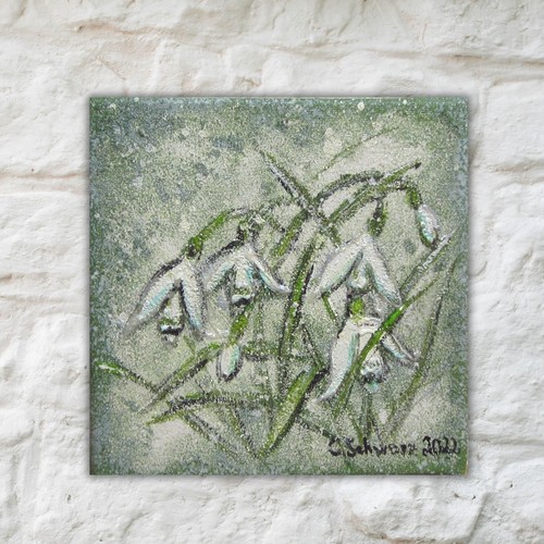 Schneeglöckchen 20cmx20cm - schneeglÖckchen,