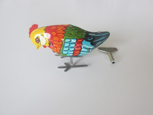 Blechspielzeug huhn - blechspielzeug,