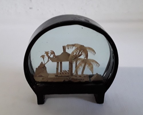 Alte korkschnitzerei miniatur - alte,
