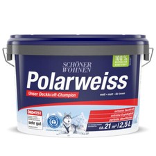 Schöner Wohnen Polarweiss Innenfarbe 2,5 Ltr.  weiß hohe Deckkraft