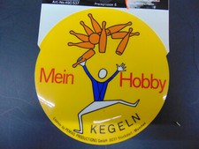 Original 70er Jahre Aufkleber Mein Hobby Kegeln