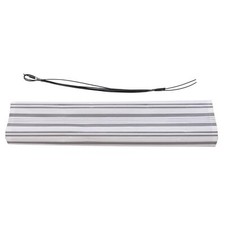 B-Ware Volant für elektrische Vollkassetten-Markise h124, 5x3m, grau-weiß