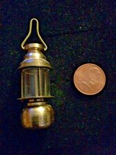 Puppenhaus Puppenküche Puppenstube Setzkasten Laterne Glas + Messing Miniatur