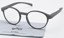 GÖTTI BIONIC Brille Bowy Teal Matt Grau Rund Panto Ultraleicht Innovativ Swiss M