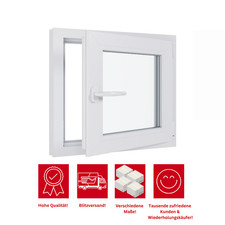 Kellerfenster Kunststofffenster Flügelfenster Dreh Kipp weiß anthrazit 2 3 Fach