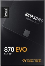Samsung SSD 870 EVO 500GB 2,5" SSD 3D-NAND TLC  SATA III 6Gb/s (MZ-77E500B)