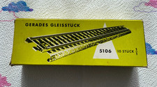 "MÄRKLIN" HO / M - Metallgleise 5106 1/1. Gerades Gleis - 10Stück in OVP.