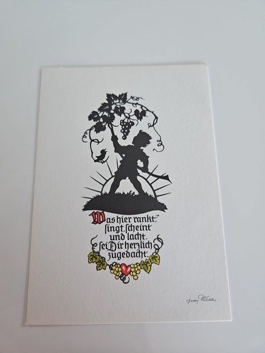 Plischke karte postkarten - karte,