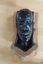 Holzkopf geschnitzt Afrika Kopf Fetisch Figur Skulptur Indianer Krieger Büste