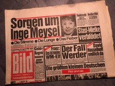Bildzeitung BILD 19.04.1990 * Geschenk 30. 31. 32. 33. Geburtstag * Inge Meysel