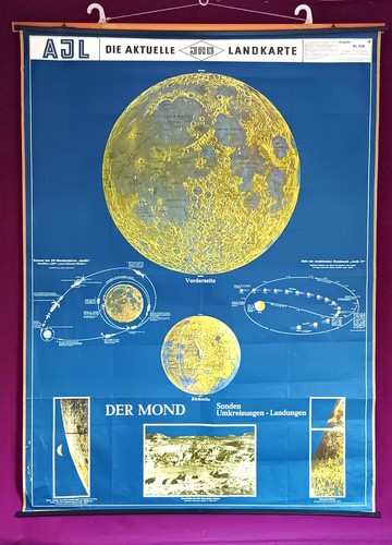 Ajl schulwandkarte der mond - ajl, mond"