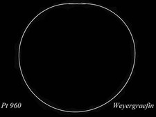 COLLIER-REIF Spirale Platin Pt 960 Halsreif f Anhänger&Perlen, 42cm