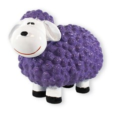 Buntes Deko Schaf "Helma" lila