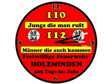 Feuerwehr Wanduhr