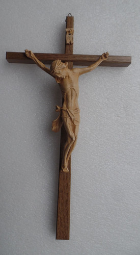 Wandkreuz holz christus 35 - wandkreuz, m.
