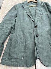 Boglioli Leinenanzug Gr.52 Hose 56