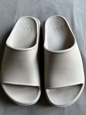 Zara Plateau Sandalen 36 Gummi Rubber Beige Sommer Sonne Schuhe Hell Instyle