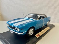 DieCast Maisto Chevrolet Camaro Z/28 Coupe 1968 Modellauto 1:18 Blau Weiß USA