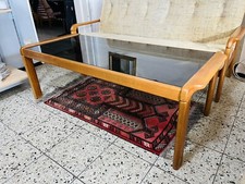 Teak Glas Tisch Couchtisch von