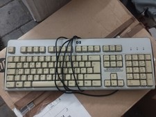 HP KU-0316 USB Keyboard Tastatur QWERTZ deutsch Vintage grau