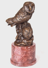 Bronze eule mit küken - küken, kind