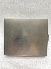Zigaretten box etui metall, silber, antik, 10,5x9 cm