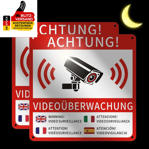 Dsgvo videoüberwachung schild - videoüberwachung,